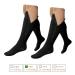Closed Toe 15-20 mmHg Zipper Compression Calf Socks - 2 Pairs XX-Large Black - International Shipping Available - Buy Online on GoSupps.com