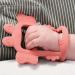 PETINUBE Anti-Dropping Silicone Baby Wrist Teether - Soothing Pacifier for Infants 3+ Months - Made in Korea - Crab + Bear Design - Buy Online on GoSupps.com