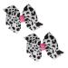 Farm Girl Pink Holstein Moo Cow Hair Bows - Set of 2 Alligator Clips for Baby Girls by WD2U - Buy Online on GoSupps.com