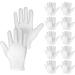 WLLHYF 10pairs(20 Pcs) White Cotton Gloves 100% Premium Cotton Moisturizing Gloves for Dry Hands & Eczema Spa Coin Jewelry Silver Inspection Lotion Gloves Overnight for Women & Men - Buy Online on GoSupps.com