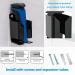 Jingling Self-Adhesive Toothbrush & Razor Holder for Shower Electric Shed Organizer in Black | Durable Storage Solution for Toiletries - Buy Online on GoSupps.com