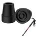 2 Pcs Cane Tips Walking Stick Rubber Ferrules Ends Heavy Duty Rubber Replacement Cane Tip Non-Slip Stable Replacement Cane Tip Crutch Rubber Feet for Elderly Crutches Adult Hiking Crutches Walking