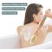 Ithyes Shower Brush - Soft & Stiff Bristles for Wet/Dry Use | Natural Wood Long Handle Body Brush | Double-Sided Luffa & Massage Your Skin - Buy Online on GoSupps.com