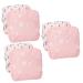 Gleavi 6 STK Storage bags for women's bandages Tampon storage bag period diapers wallet wallet change jewelry bag made of cotton girl aunt towel storage box