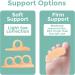 Welnove Hammertoe Corrector Gel Toe Straighteners - 8 Pcs Firm Support Pads for Bent Crooked & Hammer Toes - Cushioned Relief in Beige - Buy Online on GoSupps.com