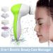 Facial Cleansing Brush - Skin Cleansing, Exfoliating, Massaging Tool - Waterproof with 5 Interchangeable Heads (Green) - Buy Online on GoSupps.com