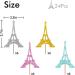 Eiffel Tower Cupcake Toppers Wedding Party Decor Bridal Shower Dessert Cupcake Toppers Paris Themed Birthday Party Decoration - Pink & Sliver & Blue & Gold Glitter - Buy Online on GoSupps.com