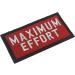 Morale Patches Tactical Patches Military Emblem Embroidery Badge Decorative Patches Applique for Tactical Vest Backpack Hat (Maximum Effort) - Buy Online on GoSupps.com