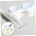 Solustrie 18-Sentence Contact Lens Container & Holder Kit | Glossy Travel Mirror & Tweezers - International Shipping Available - Buy Online on GoSupps.com