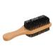 Double-Sided Hairbrush & Mustache Brush for Men | Rubber Wood Handle Bristle Imitation - Premium Beard Care Tools - Buy Online on GoSupps.com