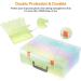 Extra Large 4x6 Photo Storage Box Organizer - Acid-Free Plastic Case for Stickers, Stamps, and Seeds - 18 Inner Boxes - Multicolor - Buy Online on GoSupps.com