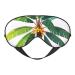 Soft Summer Coconut Tree Printed Eye Mask Adjustable Breathable Eye Masks for Sleep Light Blocking & Double-Sided