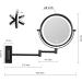 10X LED Wall Mounted Lighted Makeup Mirror with 3 Color Lights & Touch Screen Dimming - Double Sided Magnifying Mirror for Bathroom Vanity (Black) - Buy Online on GoSupps.com