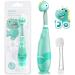 Papablic Toddler Sonic Electric Toothbrush for Ages 1-3 Years Baby Electric Toothbrush with Cute Dino Cover and Smart LED Timer 2 Brush Heads (Jo) 2 Brush Heads Jo