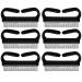 Lurrose 6pcs Handle Grip Nail Brush Fingernail Scrub Cleaning Brushes Plastic Nail Dust Brushes Manicure Tool for Men and Women