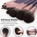 10pcs EDMIRE Makeup Brush Set with Face Foundation & Eye/Eyebrow Brushes + Makeup Bag - Ideal Anniversary, Birthday, or Valentine Gift for Women - Buy Online on GoSupps.com