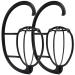 Wig Stand Portable Folding Plastic Wig Stand Holder Movable Wig Stand Wig Dryer (2pcs Wig Stand)