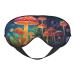 Mushroom Print Unisex Sleeping Eye Mask Soft Comfortable Light-Blocking Eye Mask