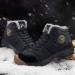 UPSOLO Men's Winter Snow Boots - Water Resistant, Anti-Slip, Fully Fur Lined - Lightweight Hiking Shoes - Size 8.5 Black - Buy Online on GoSupps.com