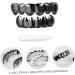 Shop Gadpiparty Gold Hip-Hop Tooth Grills & Brace Sets - 18K Galvanized Copper Tooth Covers - Stylish Punk Decor - Buy Online on GoSupps.com
