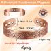 Cigmag 9X Copper Magnetic Bracelets for Men Ultra Strength Magnet 99% Solid Pure Copper Cuff Bangles Adjustable Brazaletes with Gift Box for Father's Day & Birthday (Copper Tree of Life) 1-copper Tree of Life - Buy Online on GoSupps.com