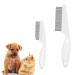 CZFDCK 2 Pcs Flea Comb For Cats Flea Comb Flea Comb For Dogs Dog Flea Comb Cat Flea Comb Dog Hair Comb Grooming Tool For Removing Tear Stains Fleas Dandruff Lice