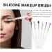 DOITOOL 18 Pcs Eye Shadow Brush Makeup Brush Foam Brush Eyeshadow Brush for Make-up Silicone Brush Make up - Buy Online on GoSupps.com