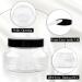 Premium 8 oz Plastic Cosmetic Jars with Lids and Labels - Set of 12 Refillable Clear Containers for Creams, Butters, Scrubs - Tuscany Collection - Buy Online on GoSupps.com