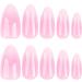French Tip Press on Nails - Mid Press On Nails with Nail Tips Gradient Pink Almond Shape press on nails Acrylic False Nails Cute Artificial Nails - Buy Online on GoSupps.com