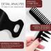 GAOHUI 4 PCS Men Styling Comb Set for Professional Hairstyling - Anti-Static Hairdressing Combs for Men - Buy Online on GoSupps.com