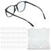 25 pairs of silicone glasses ear pads slide -resistant glasses holder Transparent Oolding glasses bricks anti -slip sport glasses holder for glasses sunglasses and reading glasses (white)