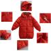 LANBAOSI Kids Winter Long Hooded Puffer Coat | Orange | 3 Years - Buy Online on GoSupps.com
