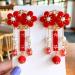 KALLORY Baby Hair Accessories: Tassel & Kimono Flower Hair Clip Set - Girl Hair Clips in Chinese Ancient Style (1 Pair) - Buy Online on GoSupps.com