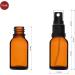 Buy Handsunity 15ml Glass Spray Bottle Set - 6 Amber Pharmacy Bottles with Black Atomizer & 17 Accessories for Optimal Travel & Storage - Buy Online on GoSupps.com