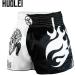 HUOLEI Muay Thai Shorts for Men and Women, High Grade MMA Gym Boxing Kickboxing Shorts - 1 White & Black XS, Waist 22-24 - Buy Online on GoSupps.com
