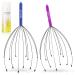 Scalp Massager, Handheld Head Massager Tingler, Scratcher for Deep Relaxation, Hair Stimulation and Stress Relief (2 Pack, Random Colors)