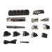 Qukaim Hair Trimmer Set Electric Hair Clipper Set with 6 Guide Combs for Men Waterproof Nose Hair Cutter and Eyebrow Grooming