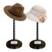 4 Pack Black Wig Stand Set for 14.2 Inch Wigs - Portable Hat Display Stand for Travel - Stable and Multiple Wig Head Holder - Buy Online on GoSupps.com