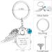 Personalized Angel Wing Heart Urn Keyring | Birthstone Memorial Ashes Keepsake - Buy Online on GoSupps.com