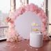Haefoo 7.2FT White Round Backdrop Cover for 5 to 7.2ft Circle Arch Stand - Adjustable Wrinkle Free Circle Backdrop Cover for Birthday Wedding Baby Shower Photography Party Background Decor - Buy Online on GoSupps.com