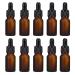 Exceart 10st empty drip bottles Returned glass bottles bottle with droppers empty bottle with essential oils brown las drip bottles essential oils filling