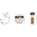 Ruiqas 3 in 1 Shaving Set for Men | Stainless Steel Brush & Soap Dish | Premium Grooming Essentials - Buy Online on GoSupps.com
