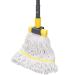 Commercial Mop Heavy Duty Industrial Mop with Long Handle,60" Looped-End String Wet Cotton Mops for Floor Cleaning,Home,Kitchen,Office,Garage and Concrete/Tile Floor Yellow