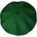 JOYHY Women's Dark Green French Style Beret Beanie Hat - Solid Color Classic Design - Buy Online on GoSupps.com