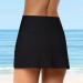 Women's High Waist Bathing Shorts - Sexy V-Slit Wrap Skirt Bikini Cover-Up | Black XXL Swimwear - Buy Online on GoSupps.com
