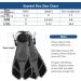 Happyouth Swim Fins - Snorkel Fins for Swimming and Diving - Adjustable Black L/XL (Adult US Size 9-13) - Buy Online on GoSupps.com