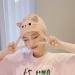 Hair Towel Wrap - Cute Cat Coral Fleece Drying Hat for Women & Girls - Pink Bath Hair Hat - Buy Online on GoSupps.com