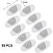 Anyuankw 10pcs Bicycle Spokes Reflectors - High Safety Cat Eye Reflectors & Warning Light for Bikes - White - Buy Online on GoSupps.com