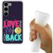 Romantic Silicone Shell for Samsung Galaxy S23 - 'Love You to the Moon and Back' Flexible TPU Cover - Buy Online on GoSupps.com