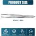 Darmlly Silver Tone Stainless Steel 3.5" Length Tweezer for Eyebrow - Buy Online on GoSupps.com